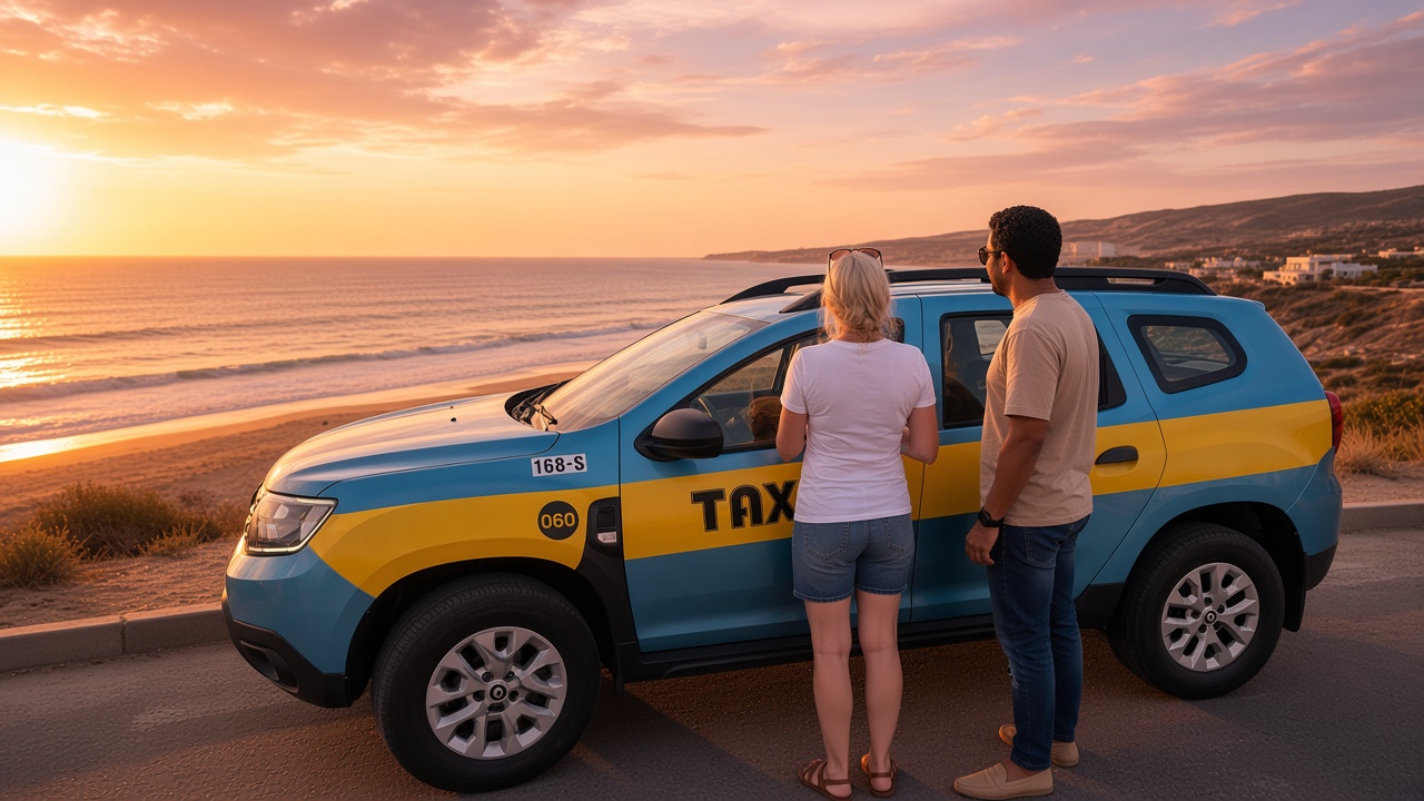Sunset stop overlooking Sal Island beach
