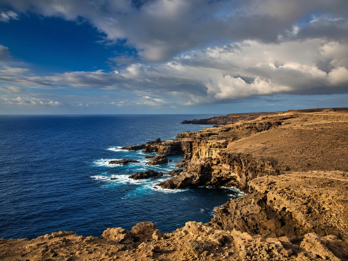 Coastal cliffs and Atlantic views on Sal Island